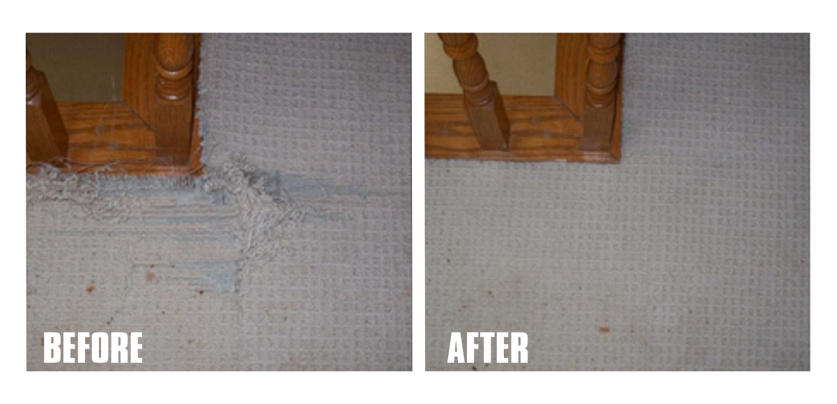repaired carpet